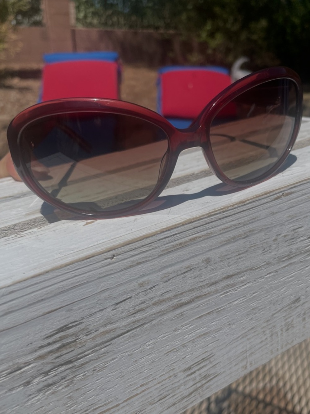 Women's Oversized Sunglasses in Burgundy - David Yurman  vintage Classic